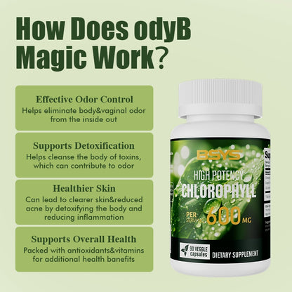 BSYS Chlorophyll Capsules  Fat Metabolism Support