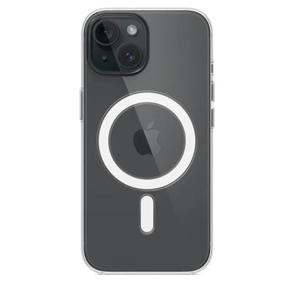 Magnetic Original Clear Case For iPhone 17 Air 16 15 14 13 12 11 Pro Max mini XS XR Funda For Magsafe Silicone Transparent Cover