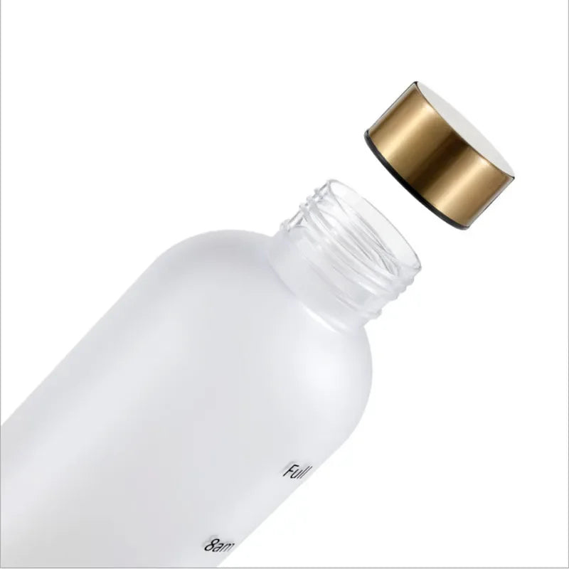 1 Liters Water Bottle Motivational Drinking Bottle Sports Water Bottles With Time Marker Stickers Portable Reusable Plastic Cups