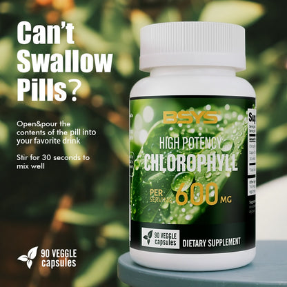 BSYS Chlorophyll Capsules  Fat Metabolism Support